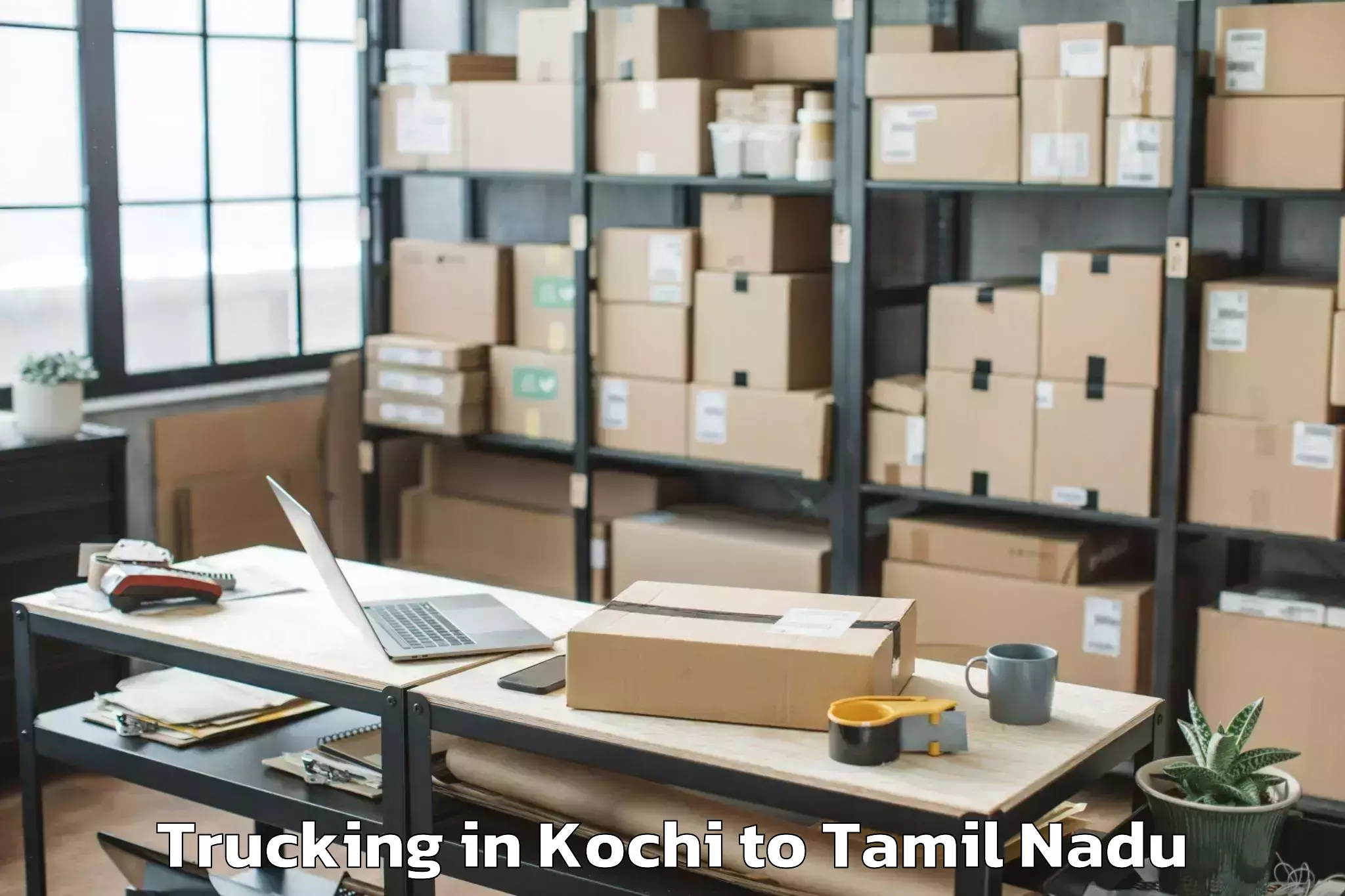 Top Kochi to Tiruttangal Trucking Available